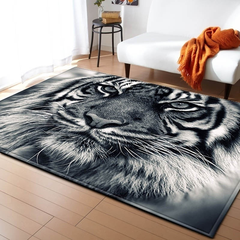 Compre 3d tigre impresso tapete moda yoga tapete fotografia prop decoração  do quarto área tapetes para sala de estar